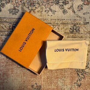 Authentic Louis Vuitton Orange Empty Jewelry Box with dustbag